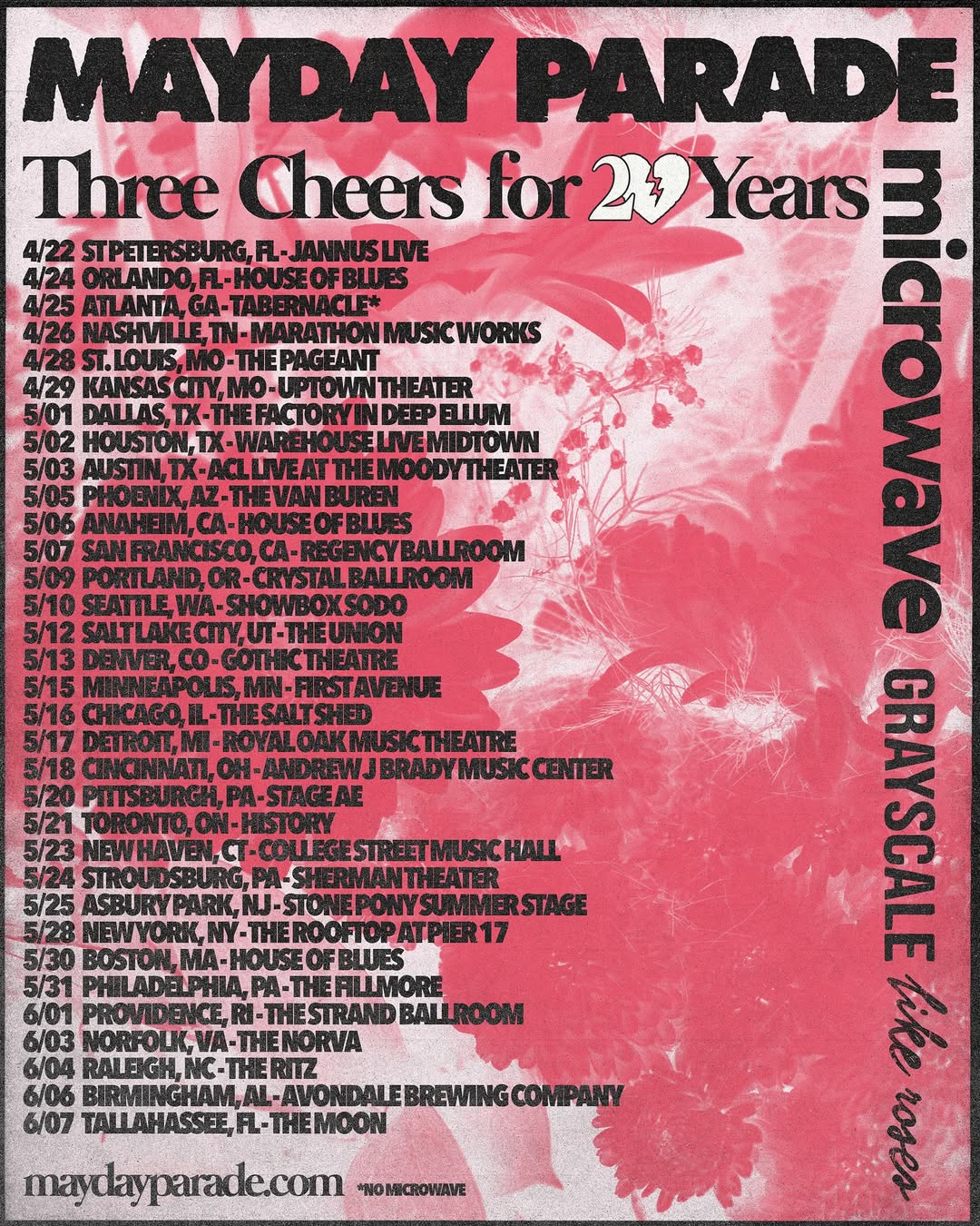 Like Roses Tour Poster 2025